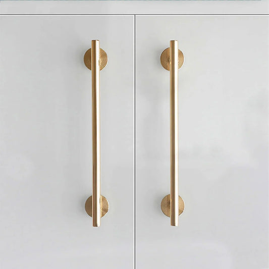 Minimalist Brass Concentric Ring Handles