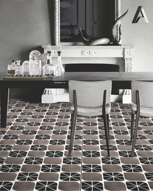 Neutral Pinwheel Black