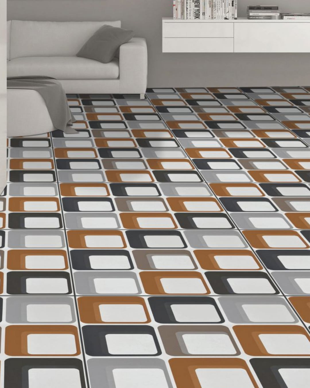 Retro Soft Square Grid