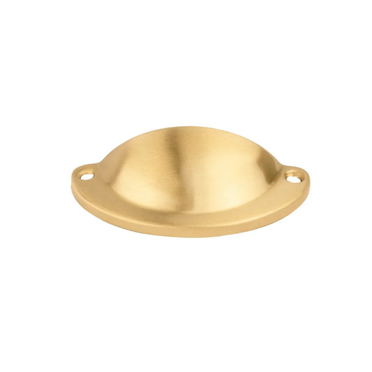 Classic Brushed Brass Shell Pull