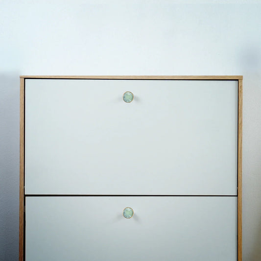 Acrylic & Brass Disc Cabinet Knob