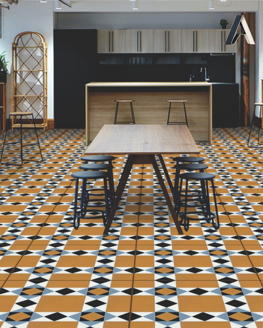 Ochre Diamond Weave