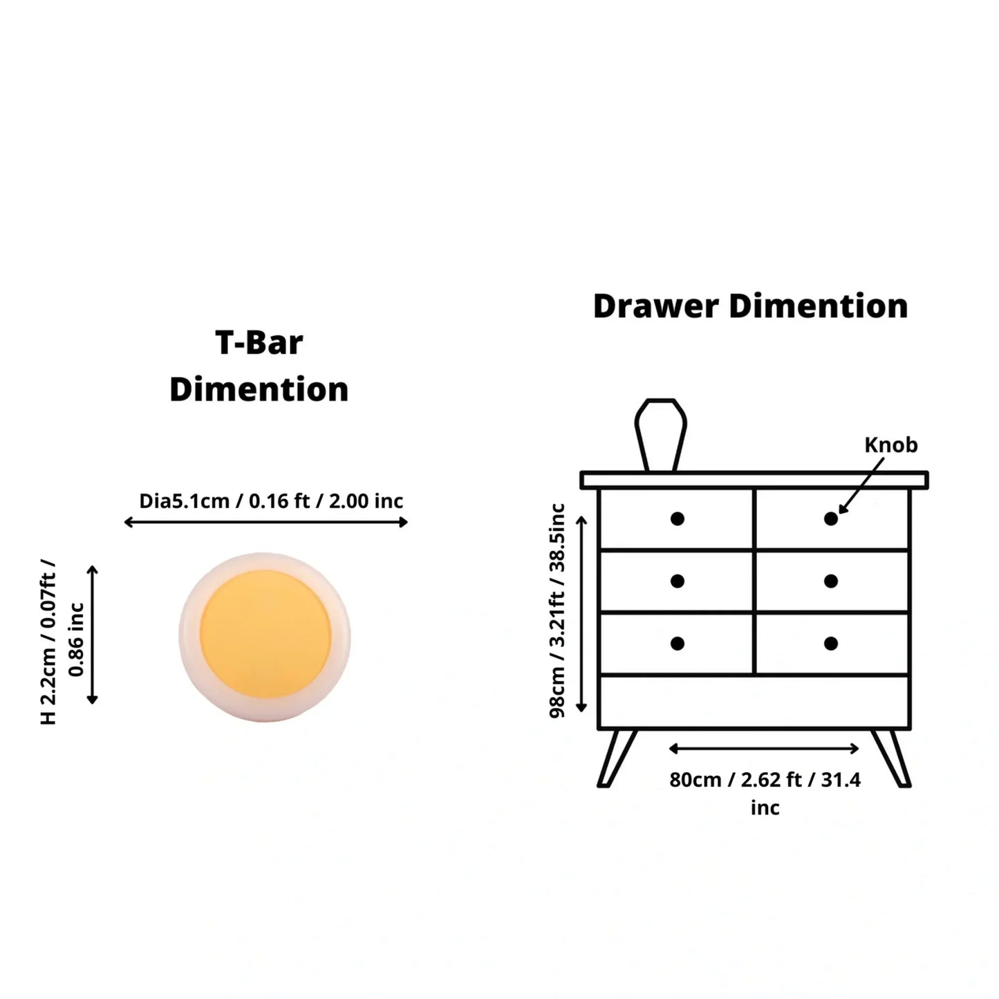 Soft-Touch Silicone & ABS Cabinet Knob