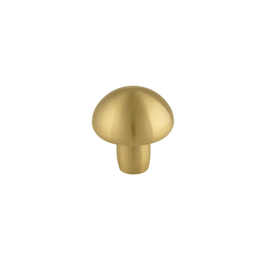 Mushroom Solid Brass Cabinet Knob