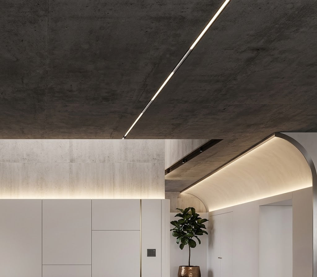 BK 17mm Surface LED Aluminium Black Profile