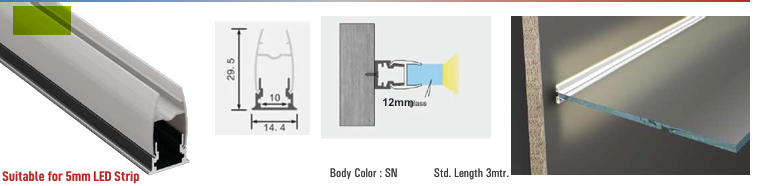Cube 12 - Led Aluminium Profile Cube Series