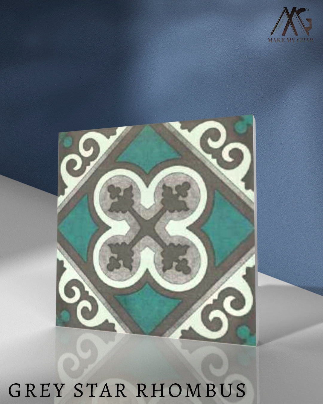 Grey Star Rhombus