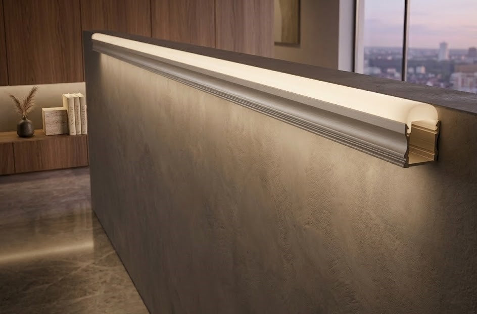 LED Aluminium 17MM Curtain Grazer Profile