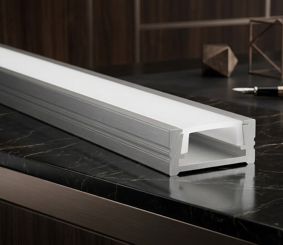 10MM LED Surface Aluminium Profile (Low Deep)