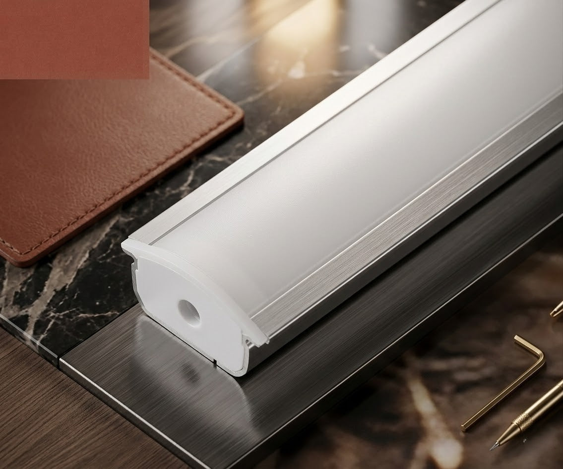 LED Aluminium Profile 25mm Heavy (Concealed)