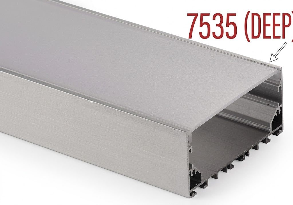 7535 (Deep) Surface LED Aluminium Profile
