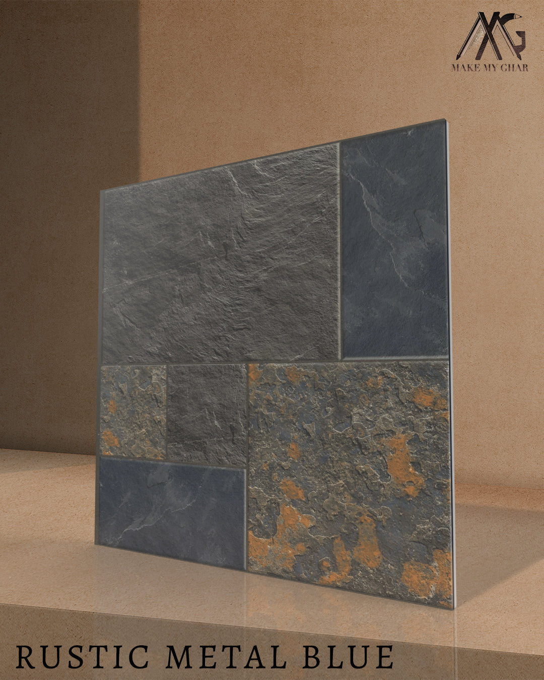 Rustic Metal Blue