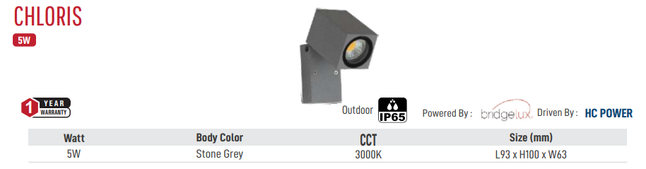 Chloris LED Light Outdoor