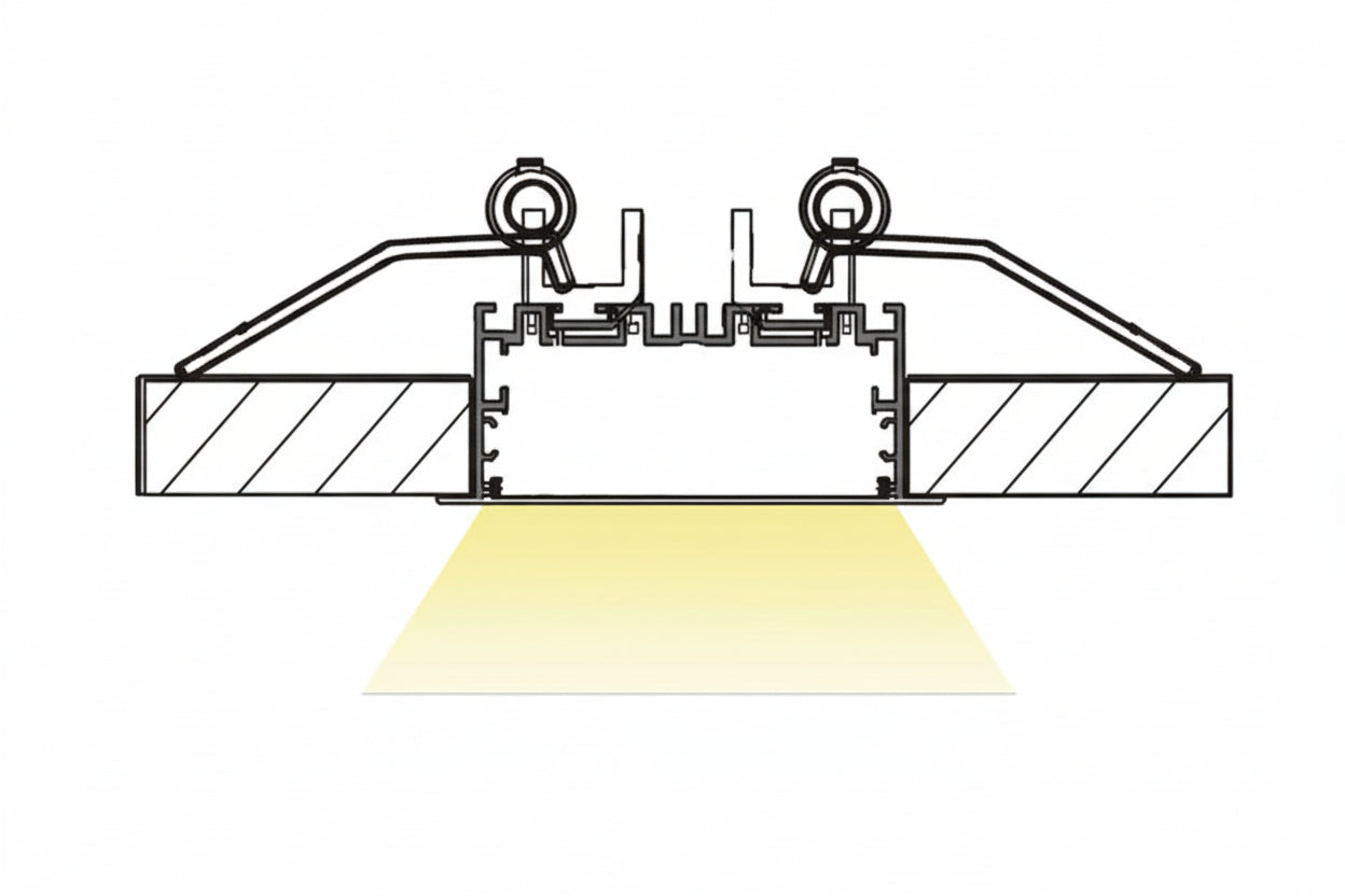 7535 (DEEP) CONCEALED LED ALUMINIUM PROFILE