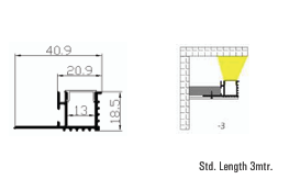 Ambi 4118 LED Aluminium Profile