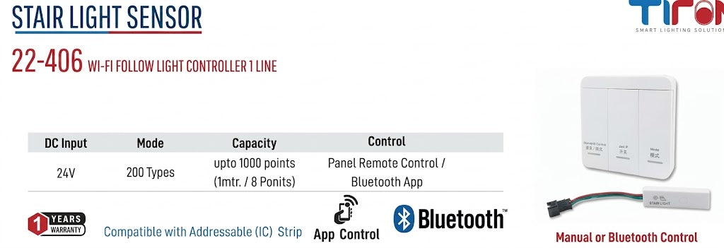 22-406 WI-FI follow light controller 1 Line