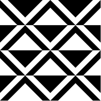 Linear Triangles Black