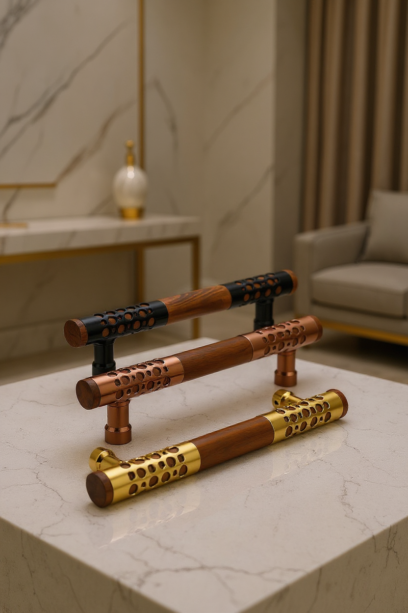 AH 4717 Door Handle Pine Wood