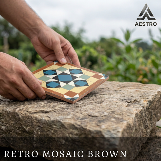 Retro Mosaic Brown