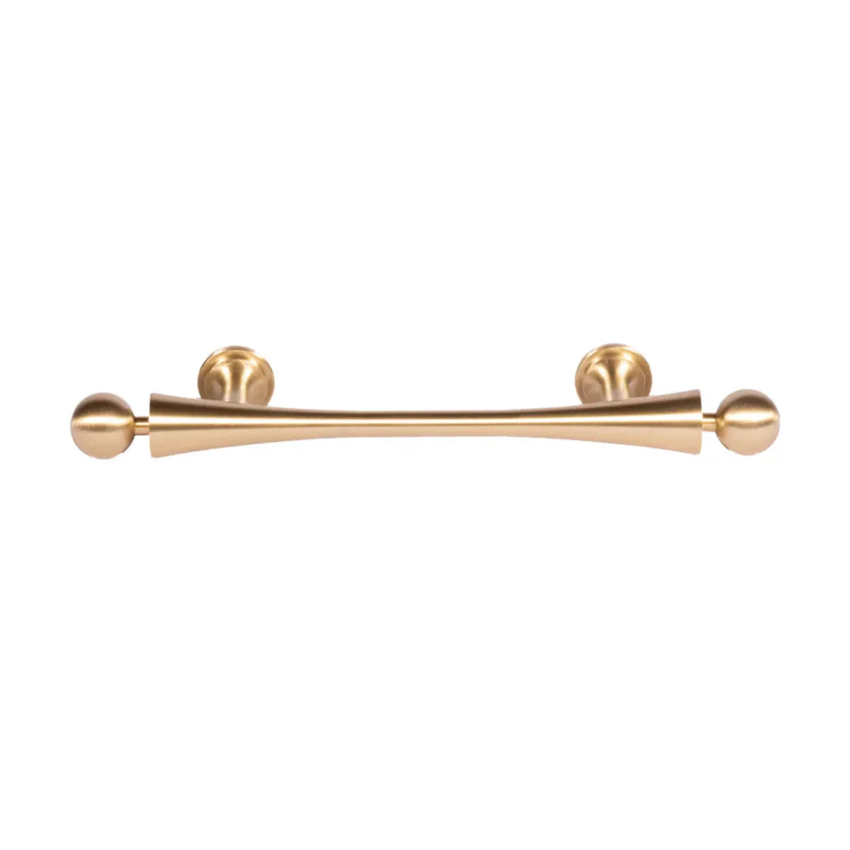 Seasaw Hourglass Brushed Brass Cabinet Handle