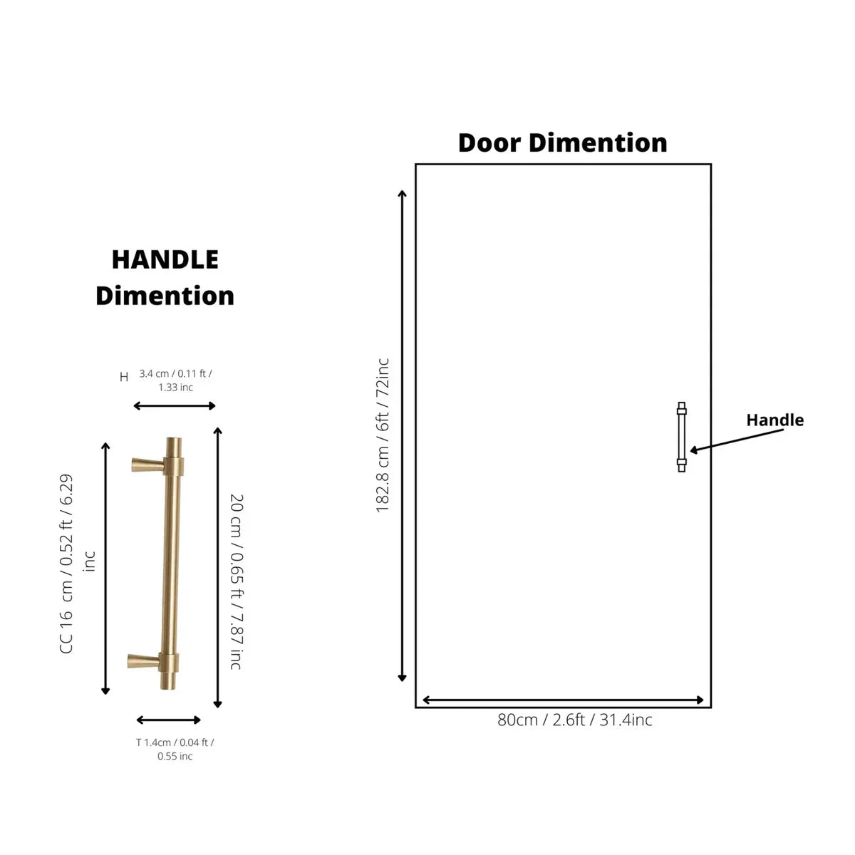 Naveena Solid Brass T-Bar Handle Collection