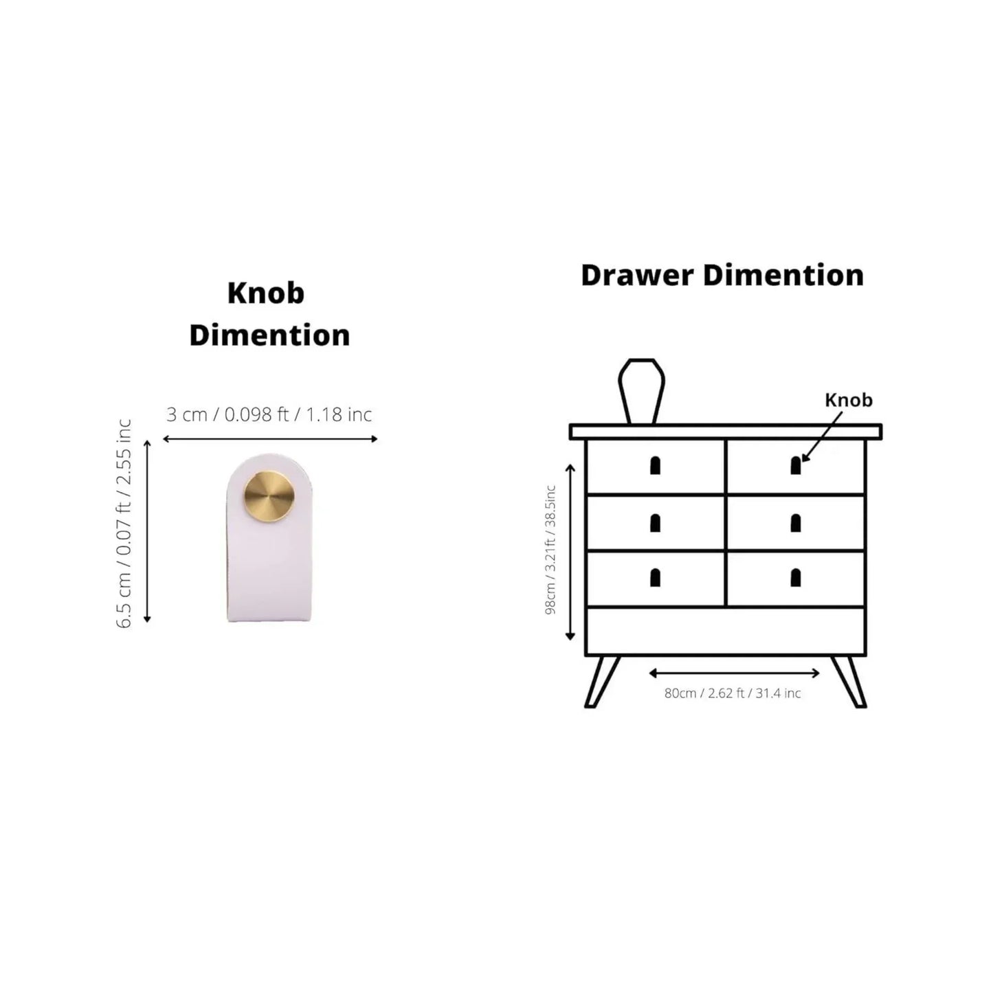 Leather & Brass Strap Cabinet Pulls