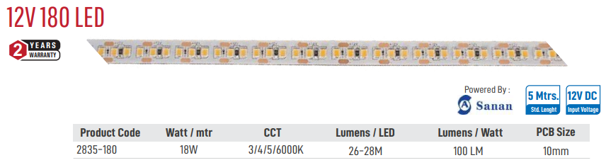 Enso 12V 180 LED