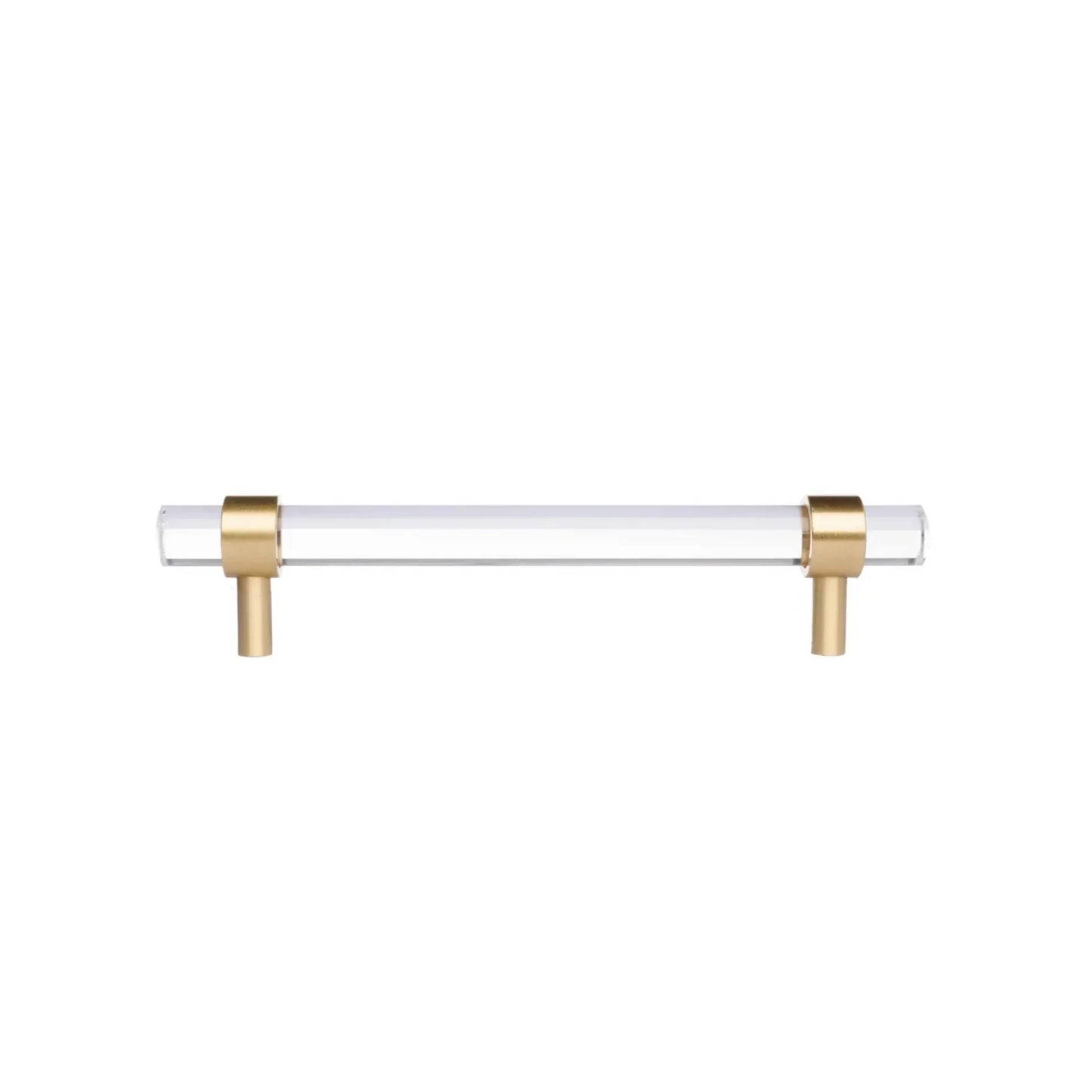Clear Acrylic & Brass T-Bar Handle Collection