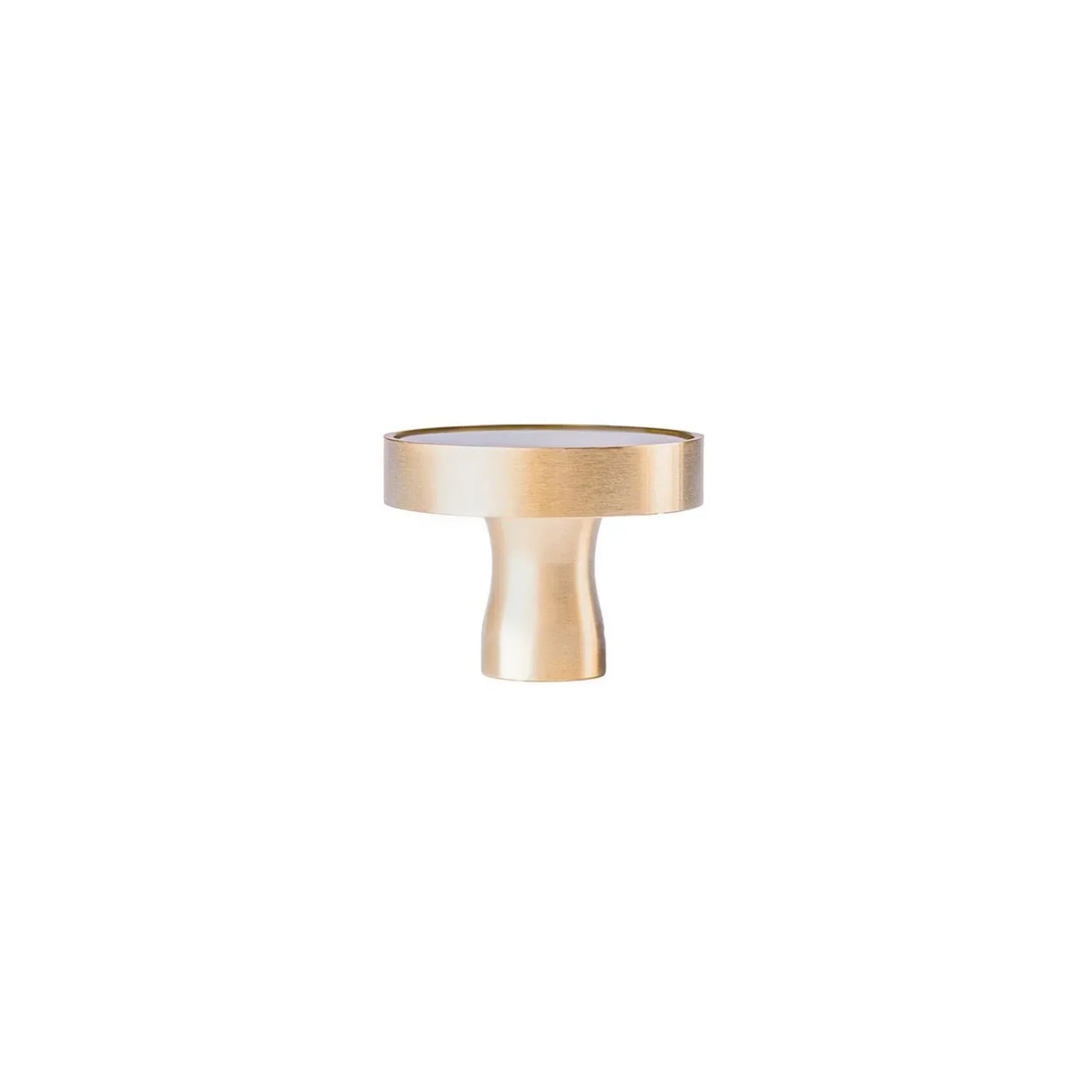 Acrylic & Brass Disc Cabinet Knob