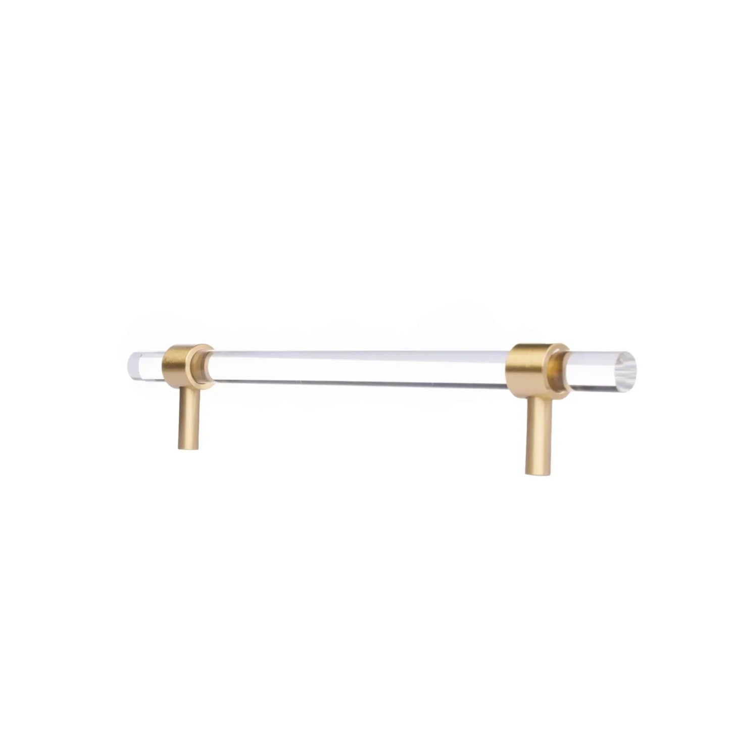 Clear Acrylic & Brass T-Bar Handle Collection