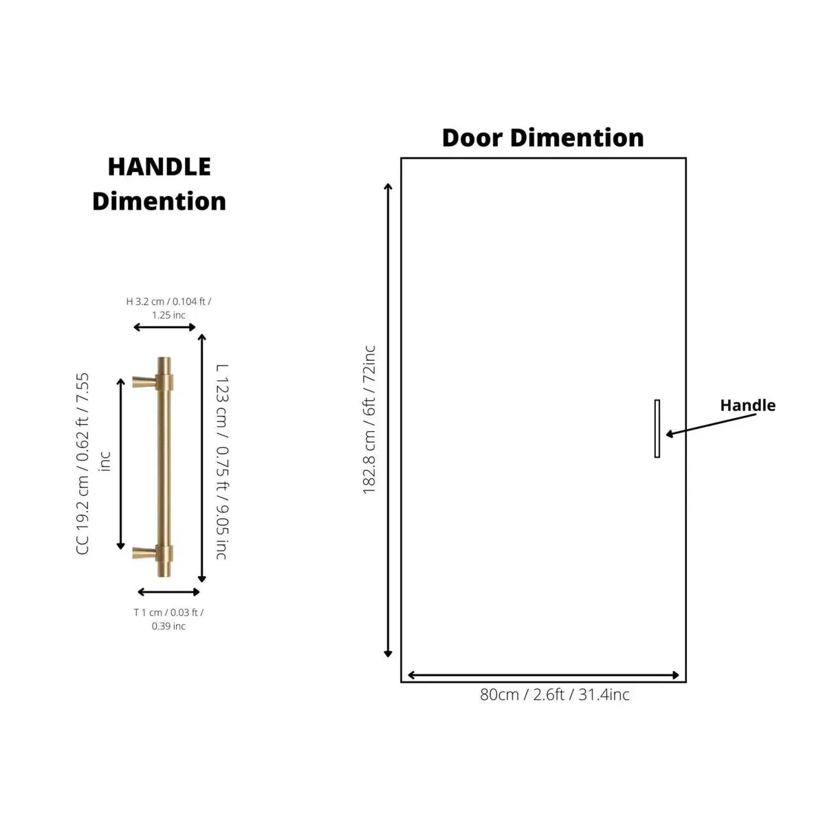 Naveena Solid Brass T-Bar Handle Collection