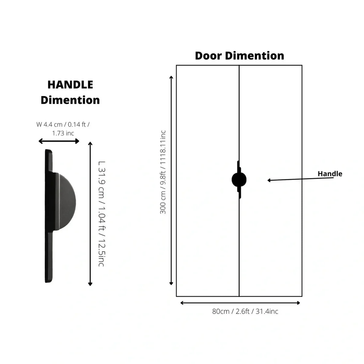 Hemi Cycle Zinc Half-Circle Pull