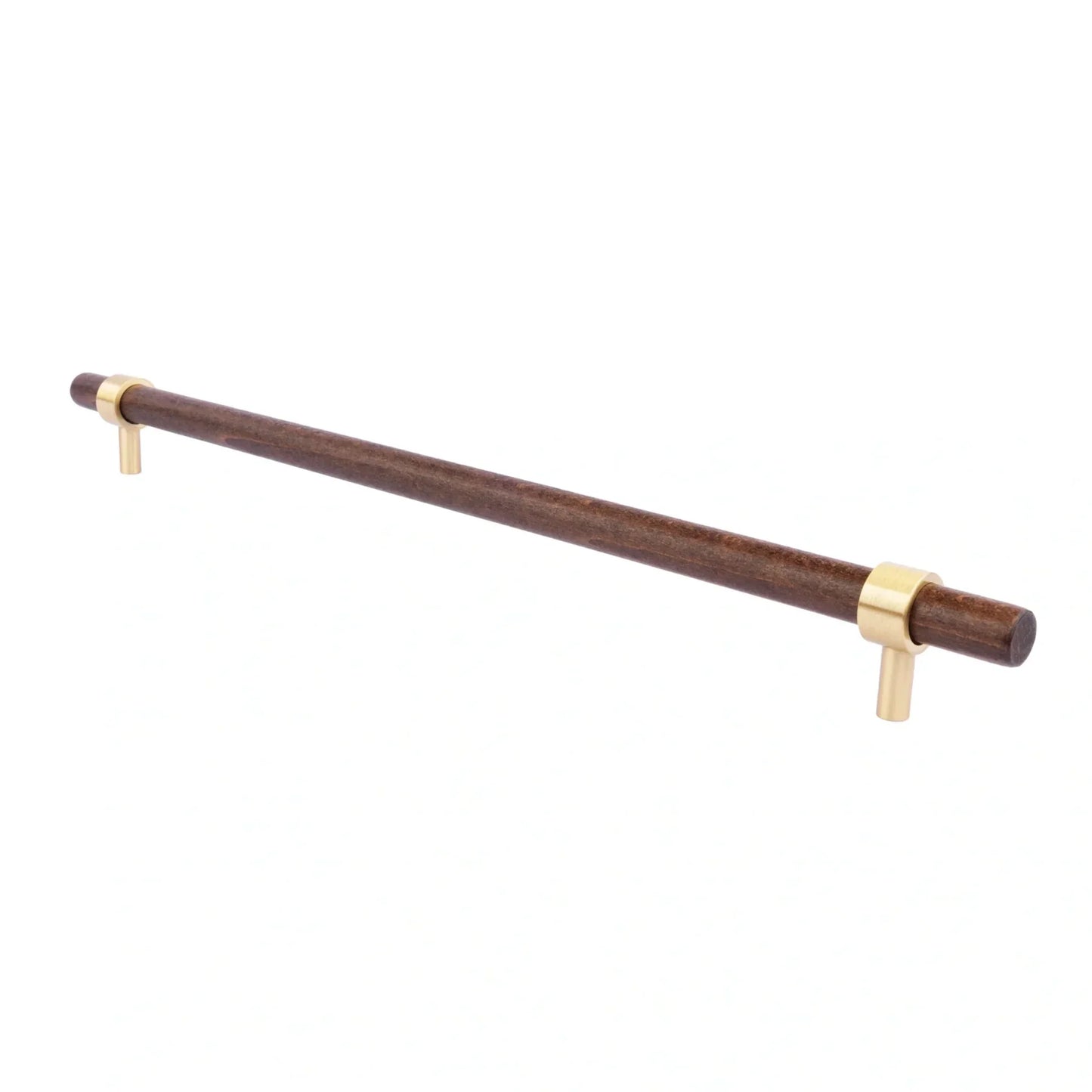 Walnut & Brass T-Bar Handle Collection