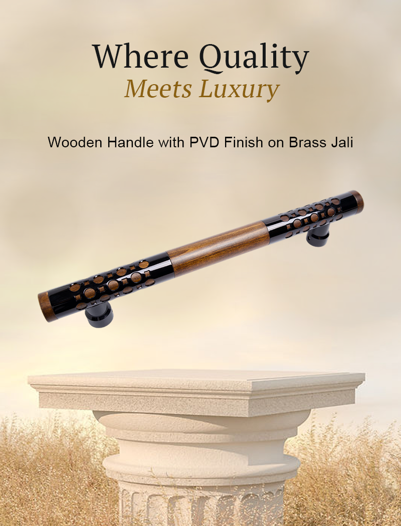 AH 4717 Door Handle Pine Wood