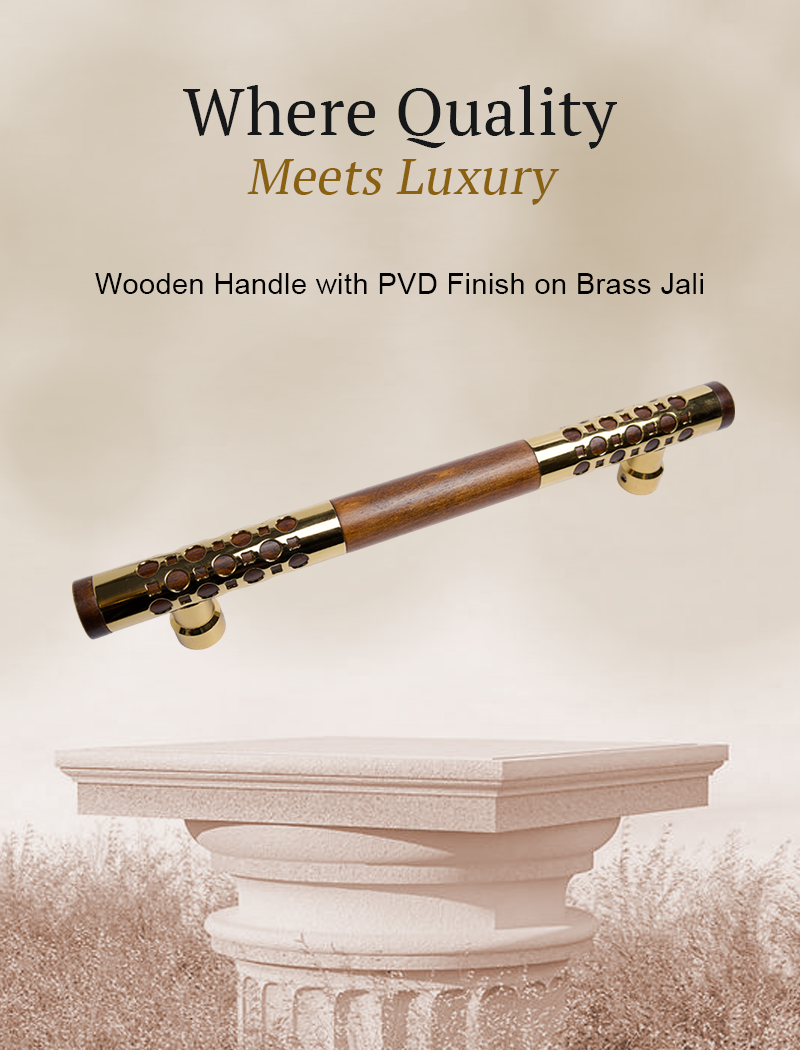 AH 4717 Door Handle Pine Wood