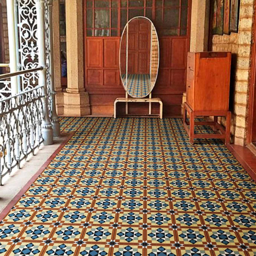 Retro Mosaic Brown