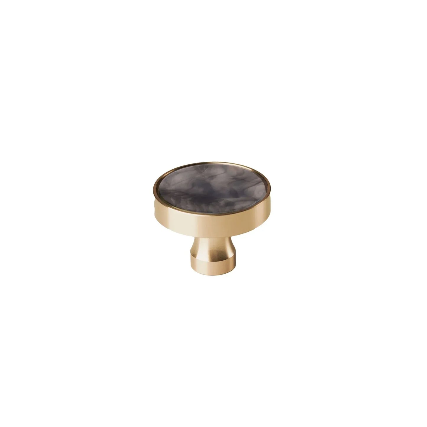 Acrylic & Brass Disc Cabinet Knob