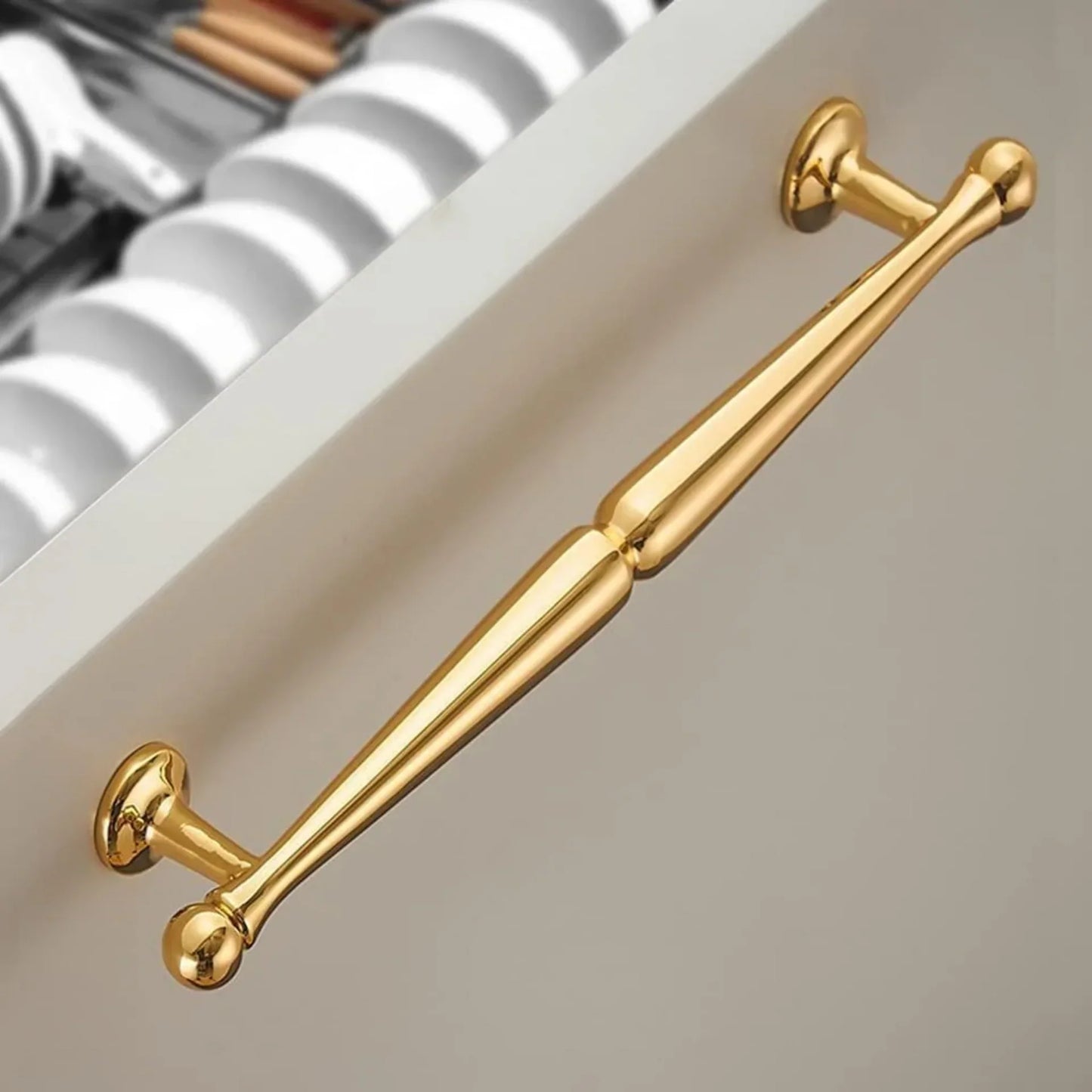 Nishilia Tapered Brass Cabinet Handle Collection