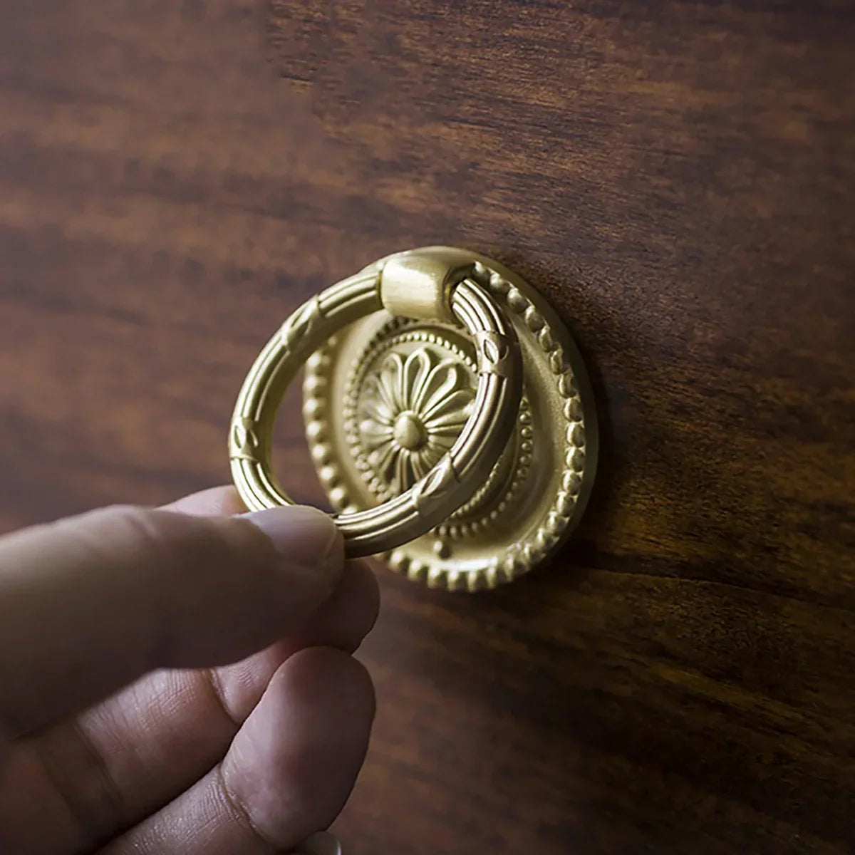 Vintage Retro Brass Ring Pull