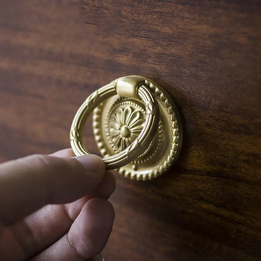 Vintage Retro Brass Ring Pull