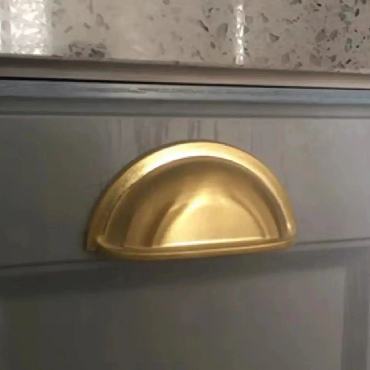 Classic Brushed Zinc Alloy Cup Pull
