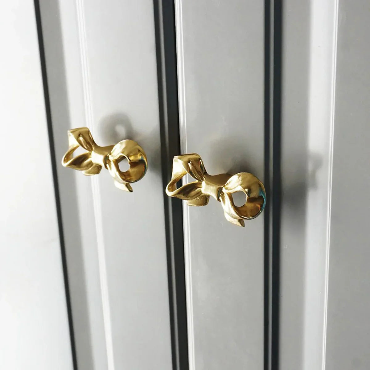 Polished Brass Bow Cabinet Knob