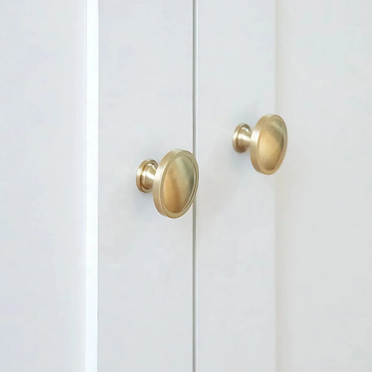 Krisha Brushed Brass Round Knob