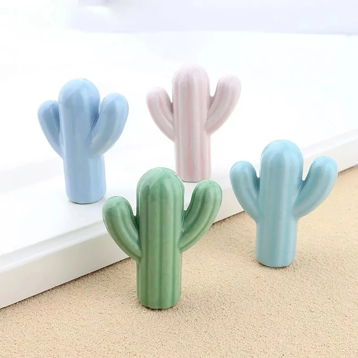 Ceramic Cactus Cabinet Knob