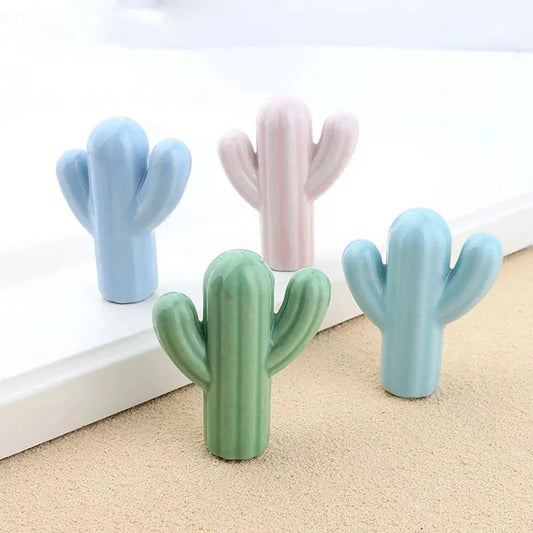 Ceramic Cactus Cabinet Knob
