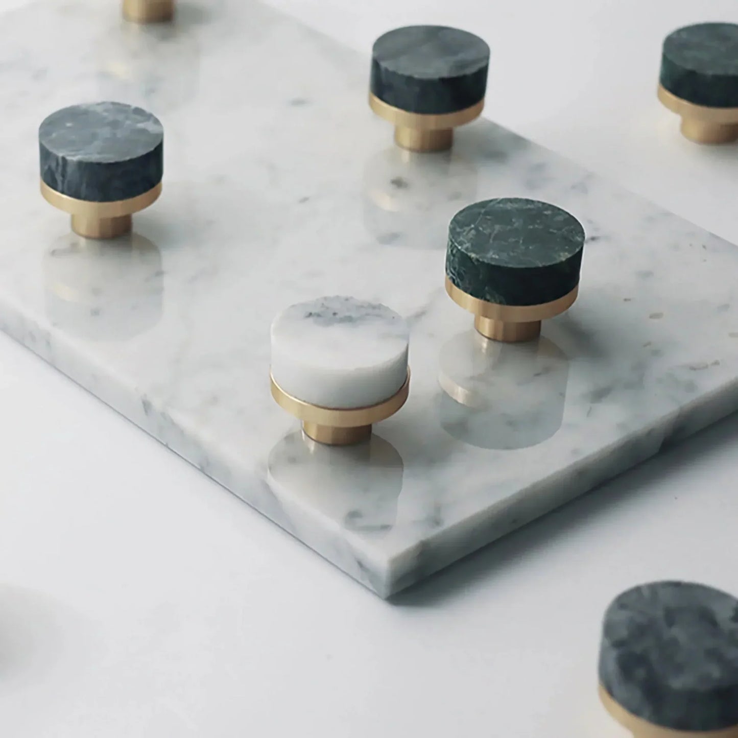 Karish Marble & Brass Knobs Luxury Finish
