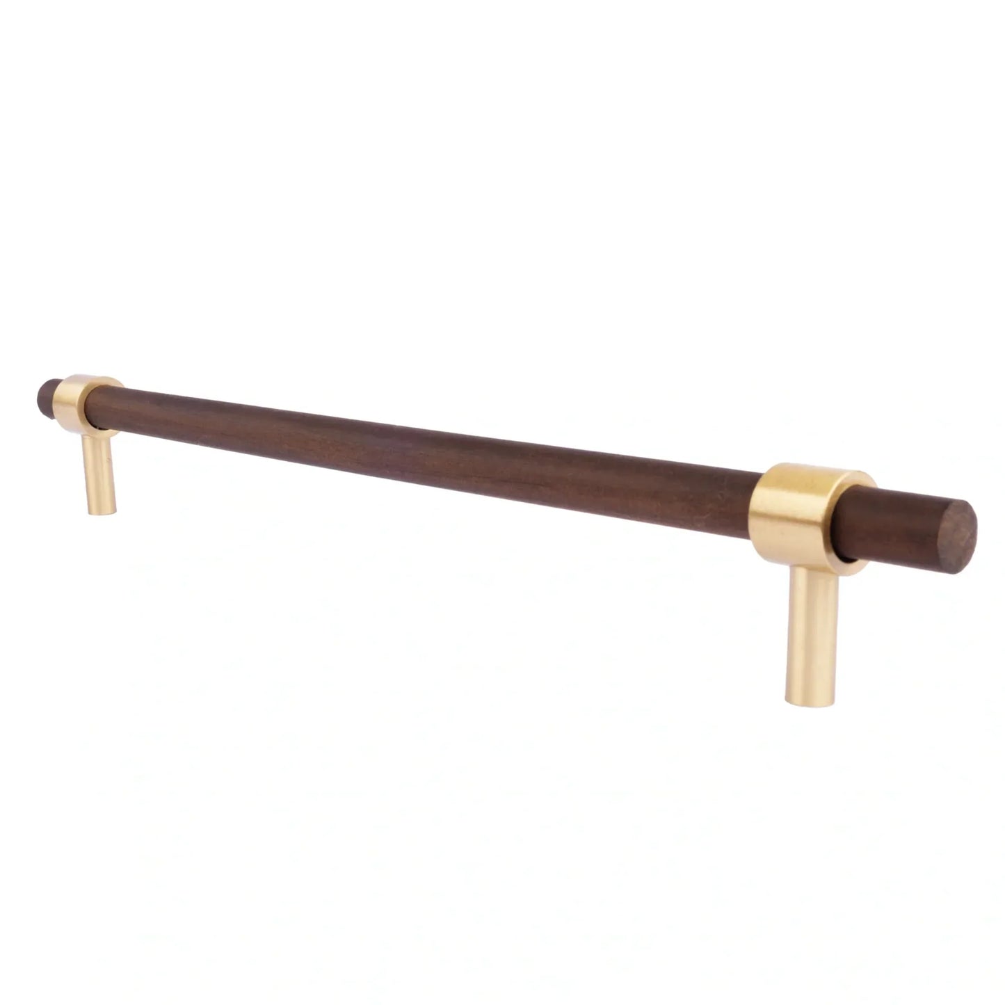 Walnut & Brass T-Bar Handle Collection