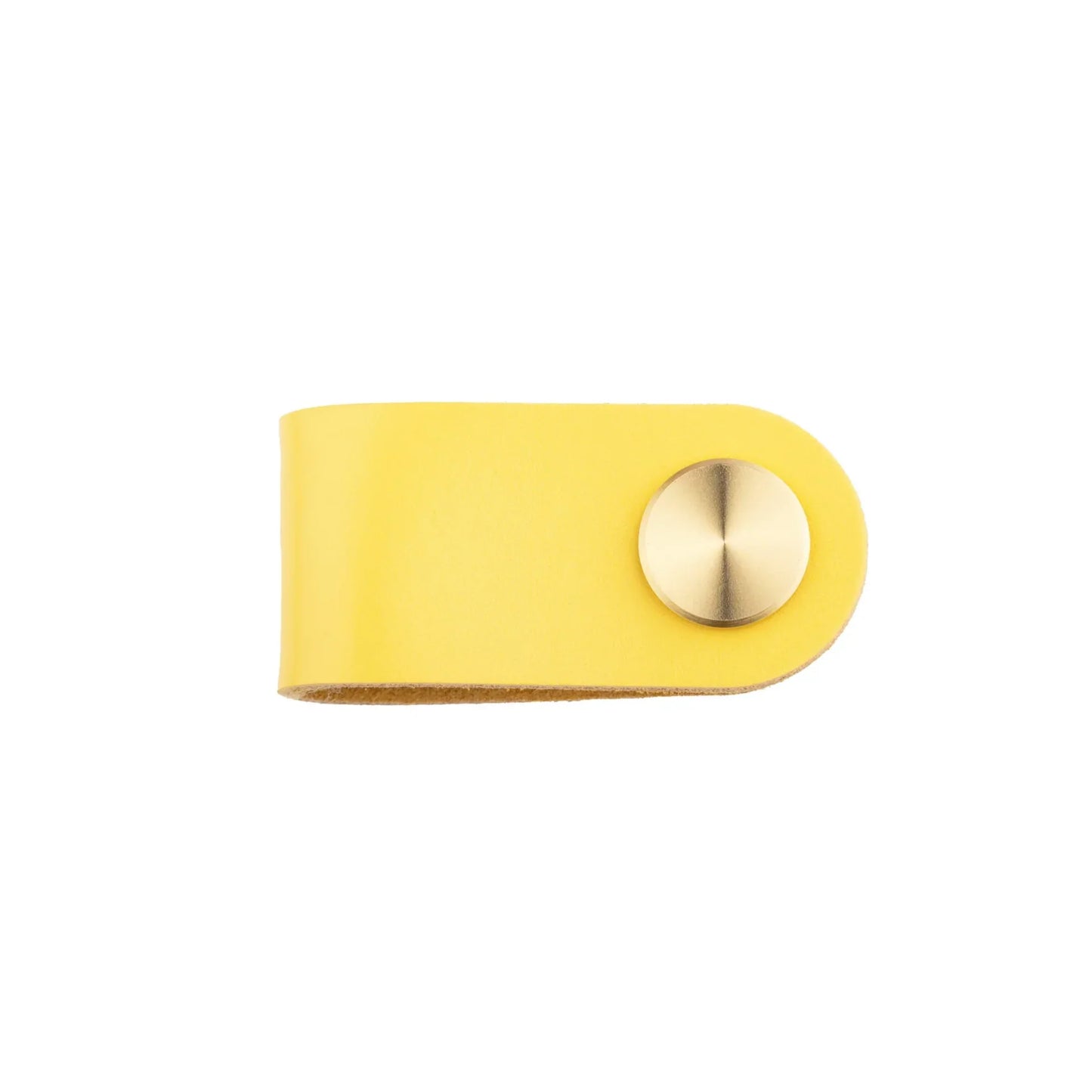 Leather & Brass Strap Cabinet Pulls
