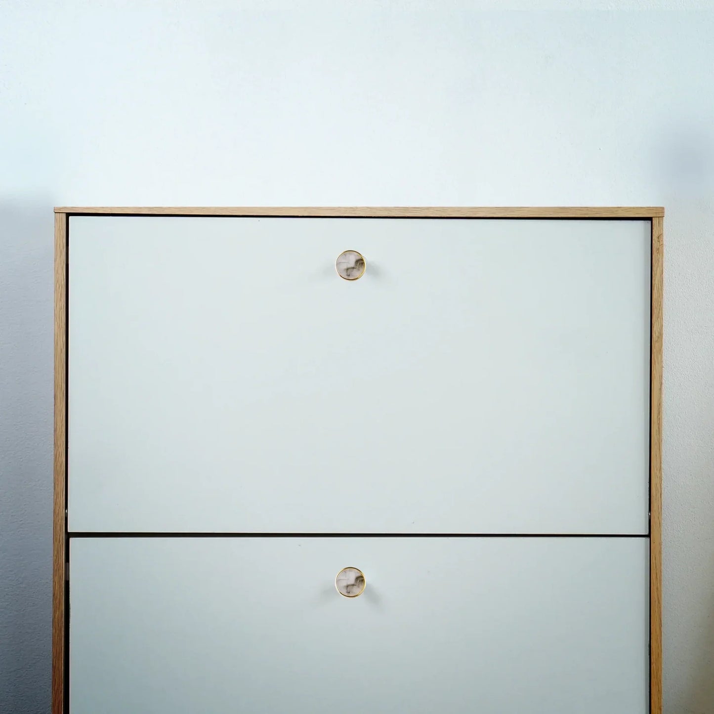 Acrylic & Brass Disc Cabinet Knob