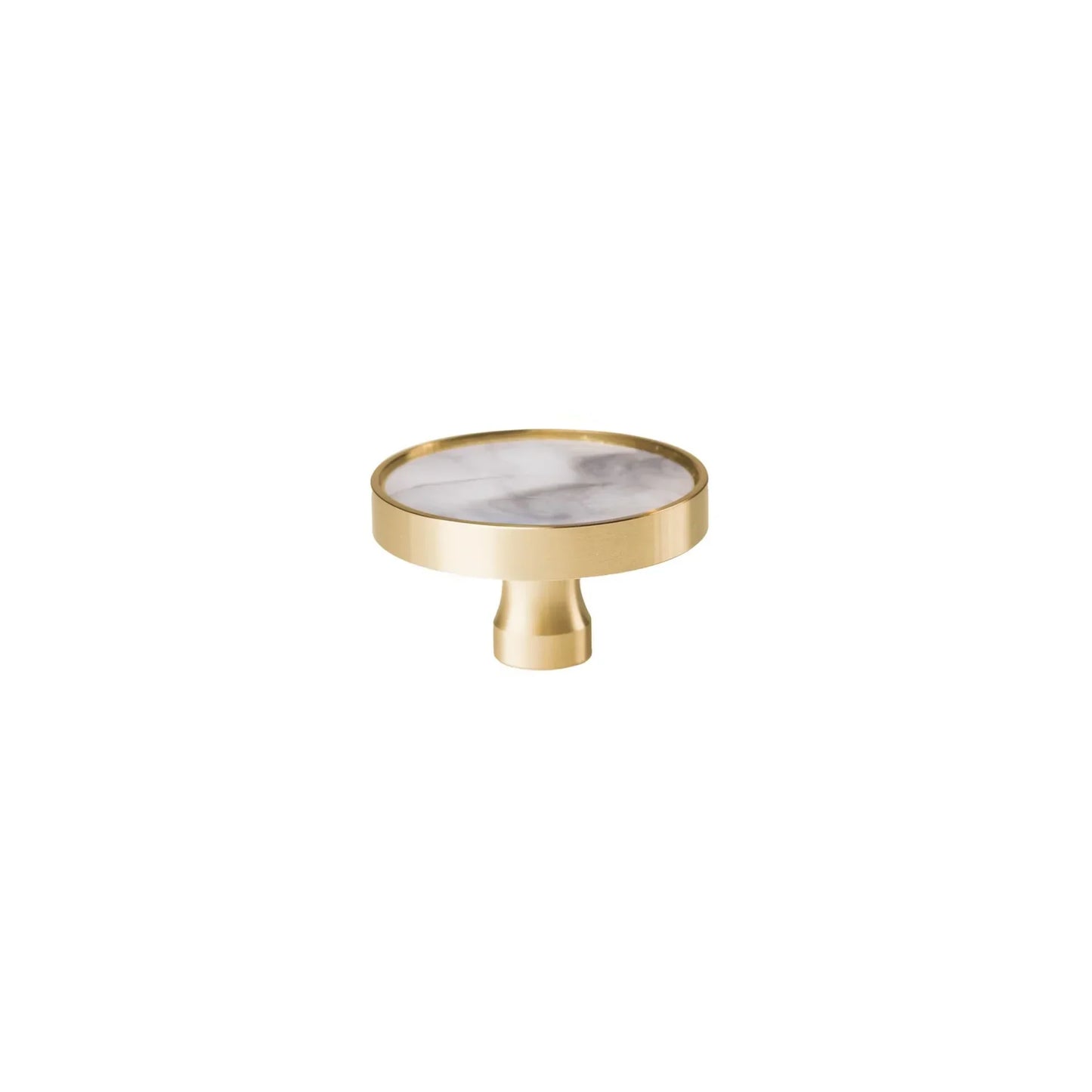 Acrylic & Brass Disc Cabinet Knob